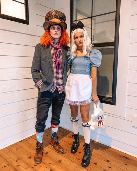 Couples costume. couples costumes. Mad hatter costume. Alice in wonderland costume. DIY costume. last minute couples costumes. 

#LTKHalloween