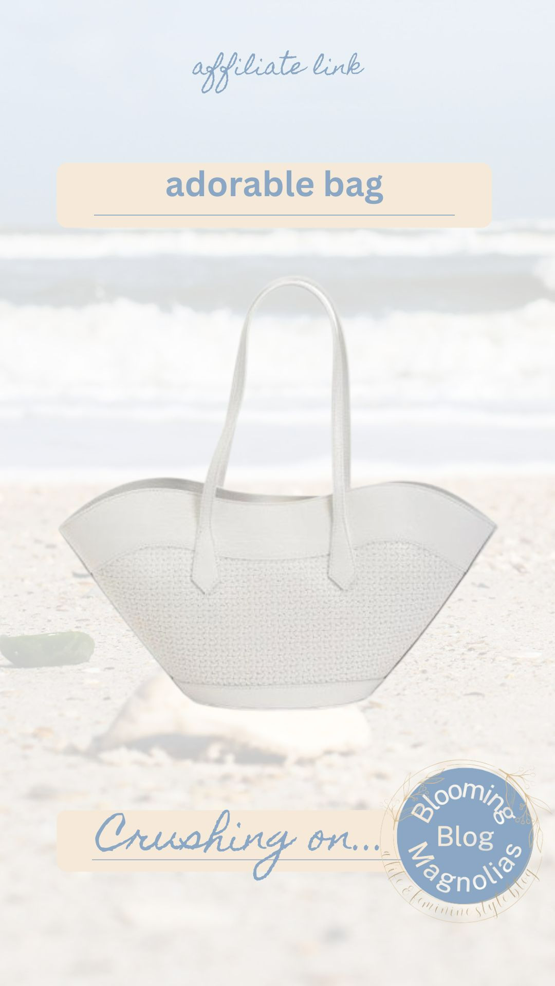 White leather summer bag 

 