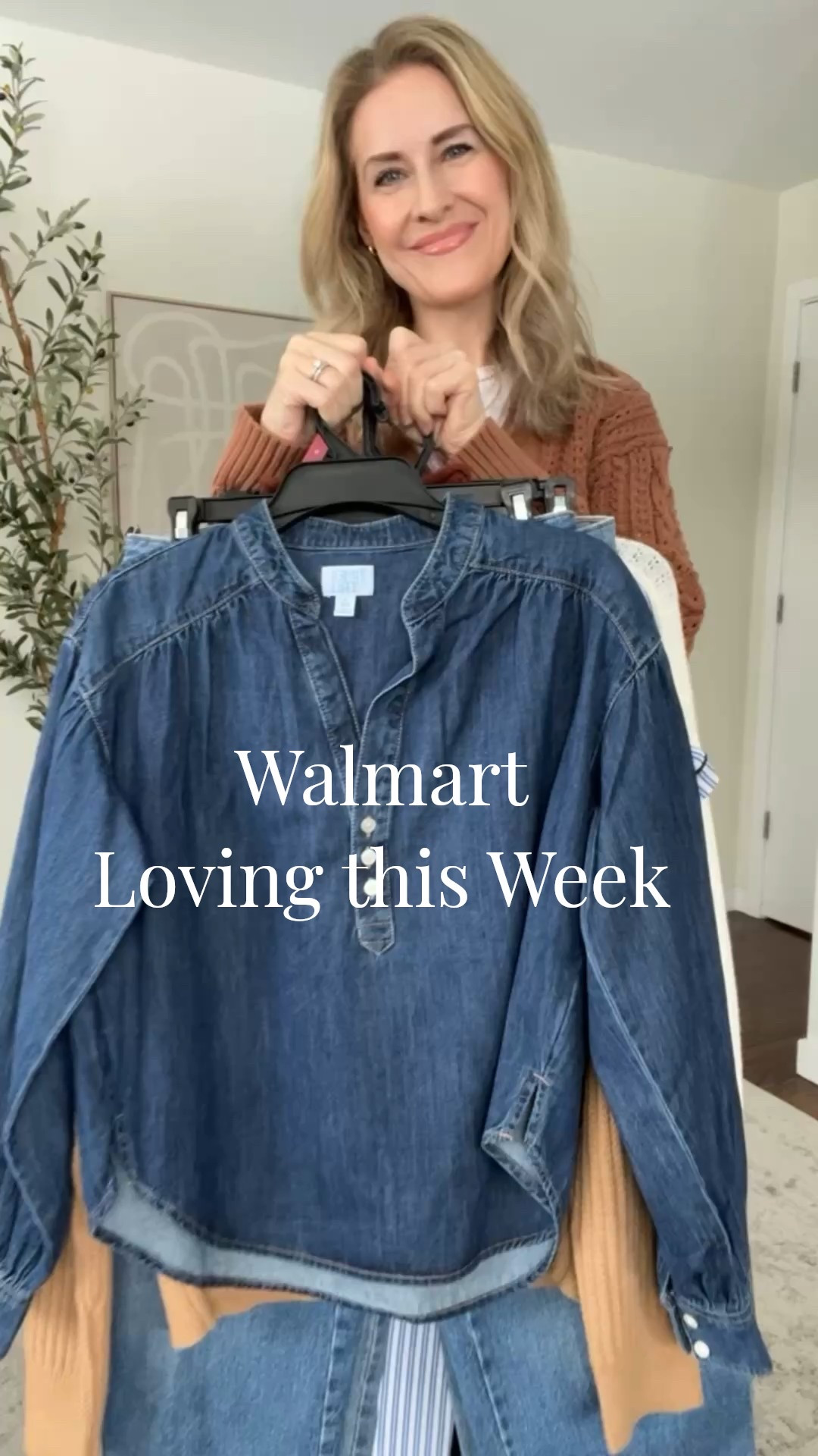Walmart wins! Tts small in everything except the stripe mockneck sweater I went up to medium, barrel jeans run big go down one or two sizes. #walmartfashion 