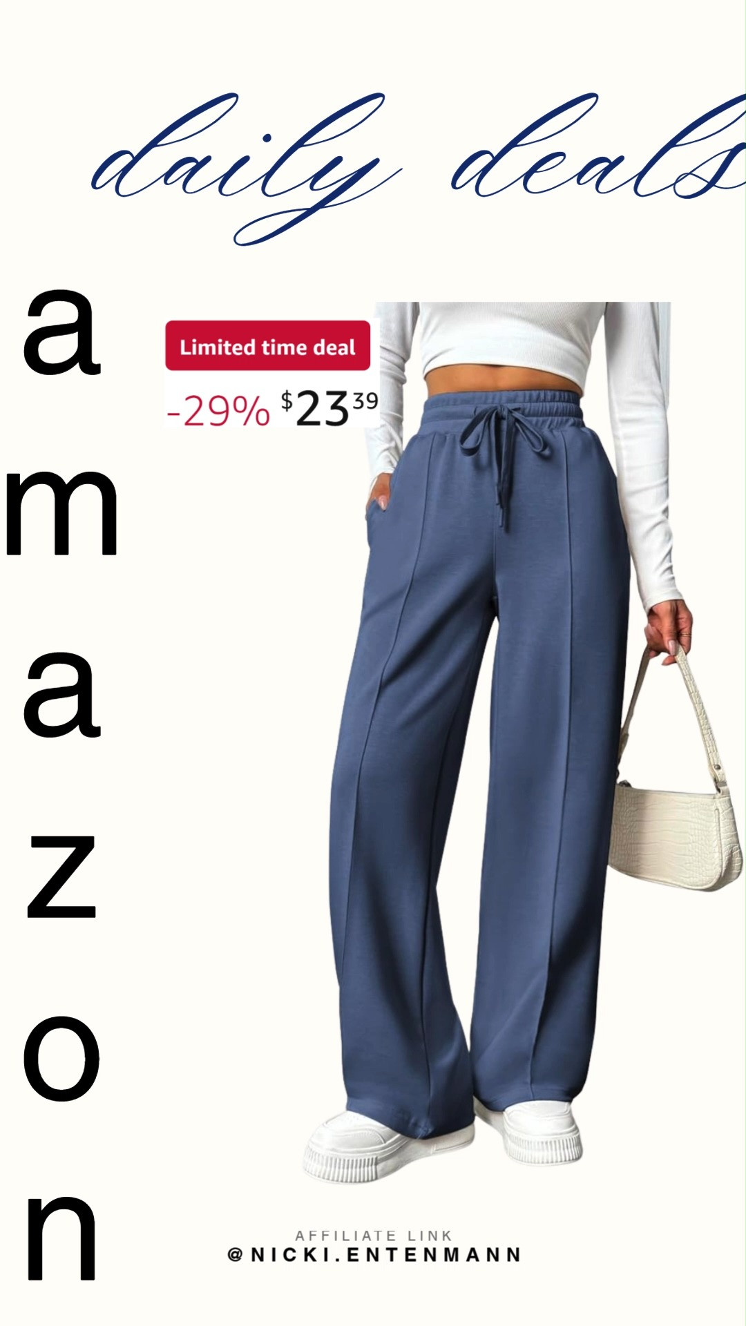 These women high waisted baggy sweat pants with elastic seams and pockets bring cheerful charm and effortless comfort to daily style with trendy design. #SweatPants #Activewear #Loungewear #BaggyStyle #HighWaisted #Athleisure #WorkoutStyle #TrendyOutfits #EverydayStyle #ModernLiving 👖✨🌸 

 #LTKootd #LTKActive #LTKSaleAlert