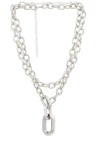 Amber Sceats Large Chain Layered Necklace in Silver from Revolve.com | Revolve Clothing (Global)