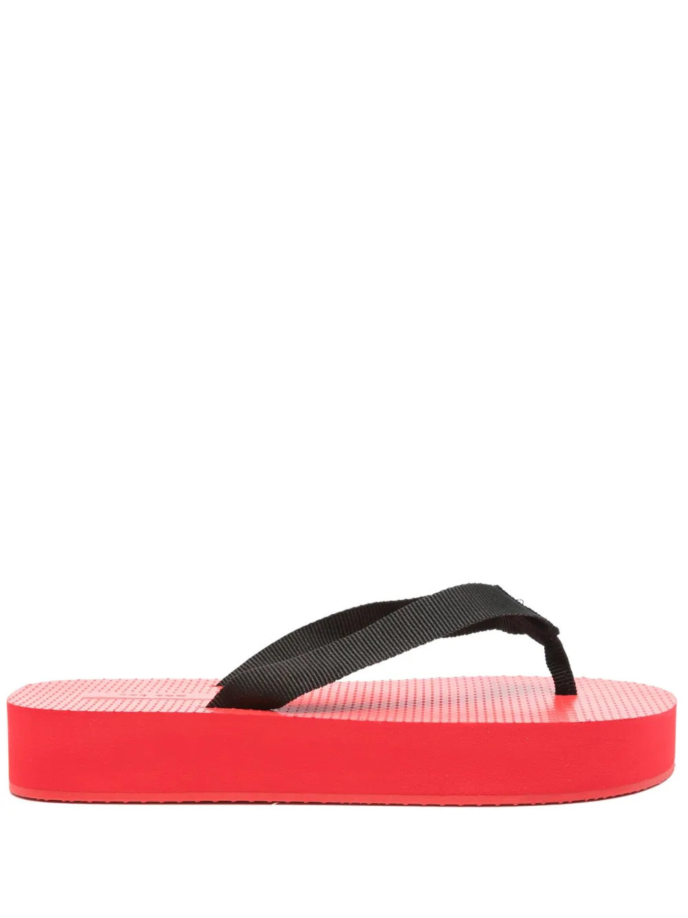 The Row thong-strap flip-flops - Black | Farfetch Global