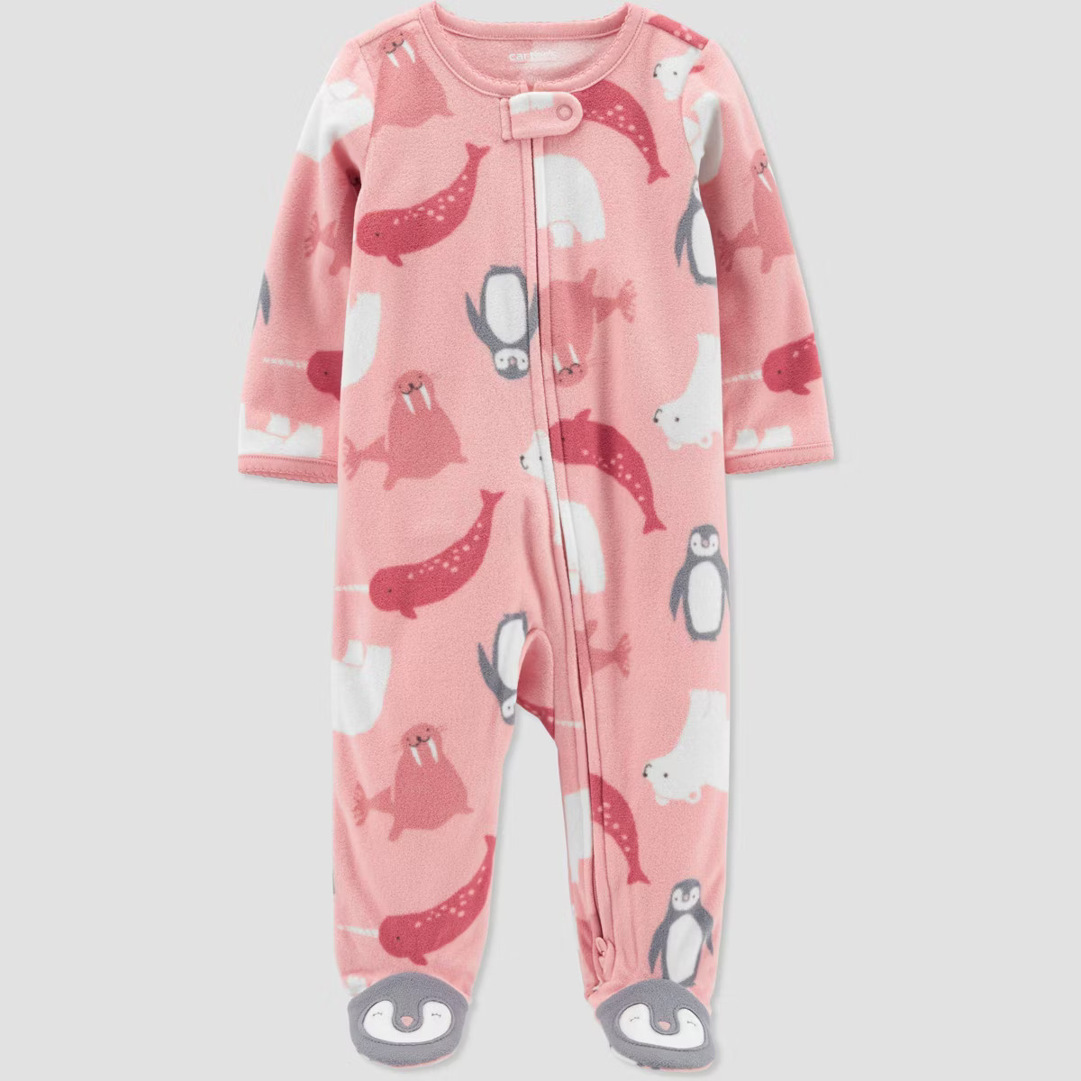 Carter's Just One You®️ Baby Girls' Sea Animals Footed Pajama - Rose Pink | Target