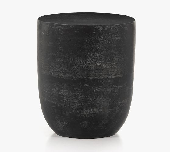 Bayard Metal Round Outdoor Accent Table (16") | Pottery Barn (US)