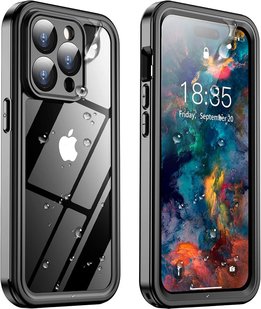 Temdan for iPhone 14 Pro Case Waterproof, [Built-in Screen Protector][IP68 Underwater][15FT Milit... | Amazon (US)