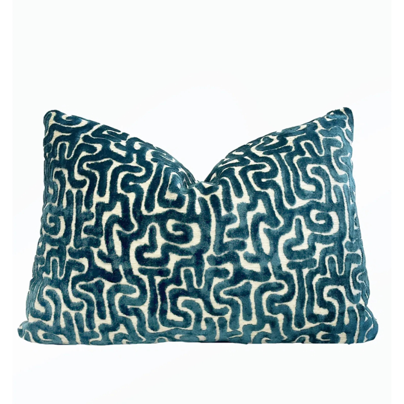 Velvet Maze Lumbar Throw Pillow Cover | Wayfair North America
