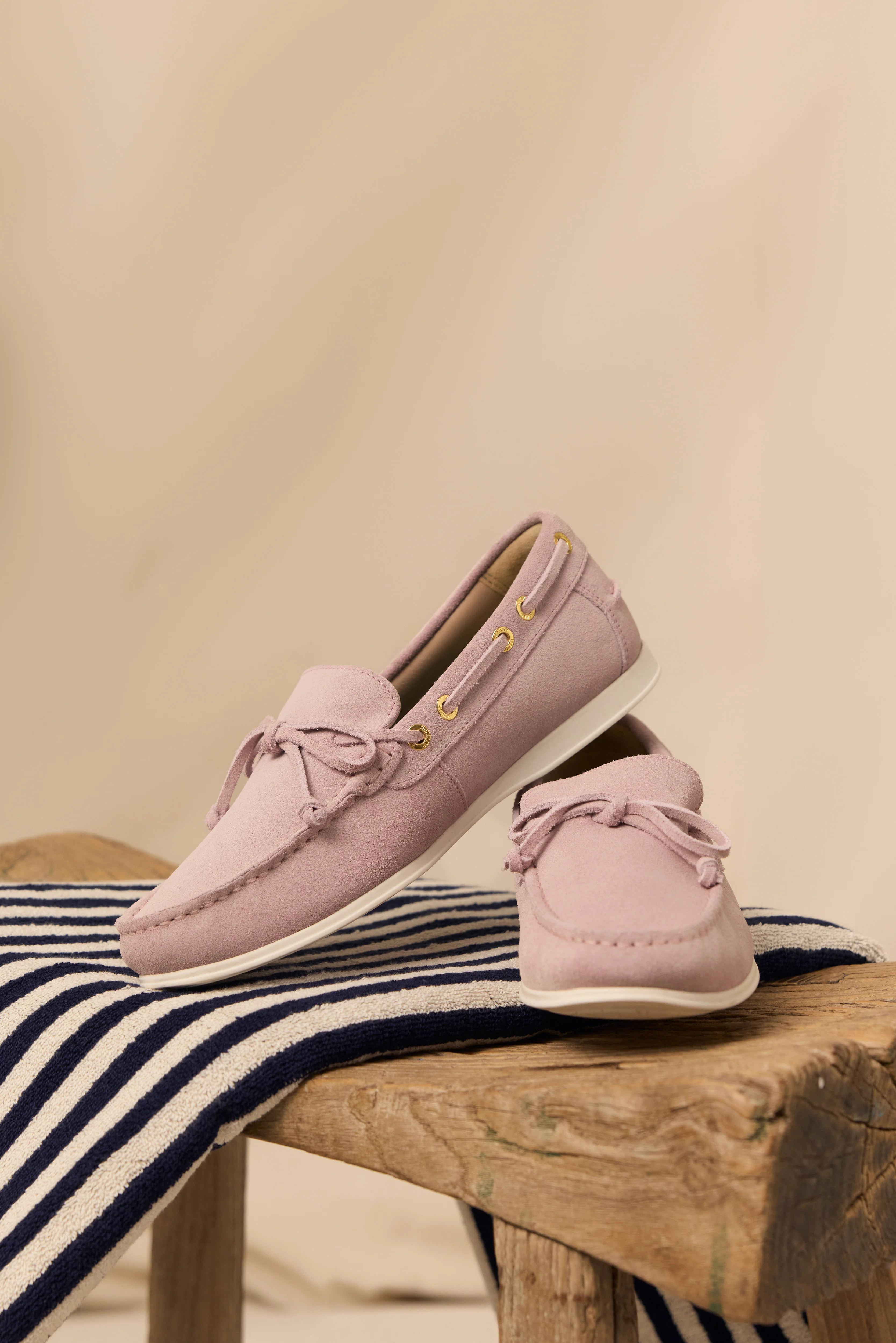 Deck Shoe (Blush Suede) | Holland Cooper