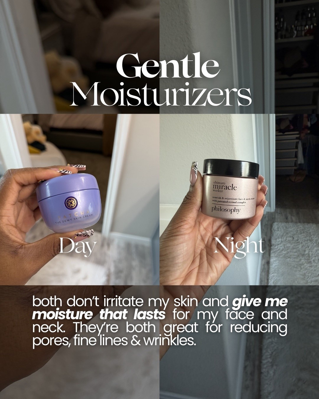 My go-to gentle moisturizers (day + night) keep my skin hydrated all day while helping smooth fine lines & texture.

#LTKgrwm #LTKBeauty #LTKselfcare