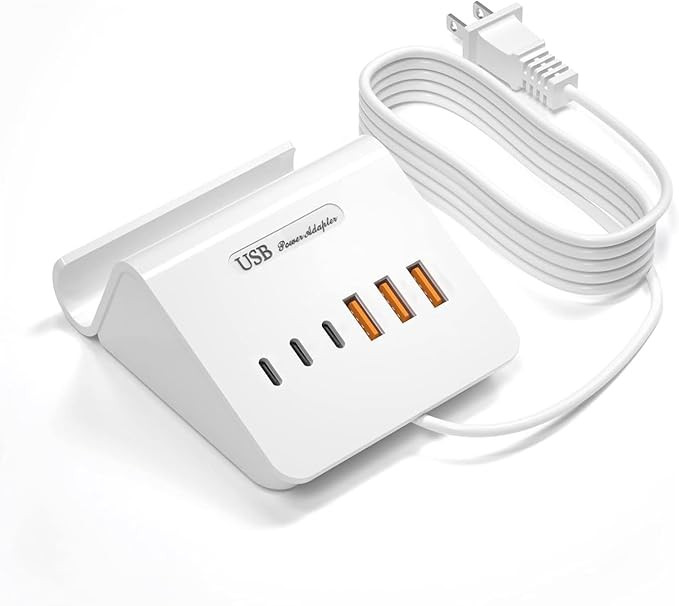 VHBW USB Charging Station, 6 Port 3USB-A and 3USB-C Charging Station for Multiple Devices, Multi ... | Amazon (US)