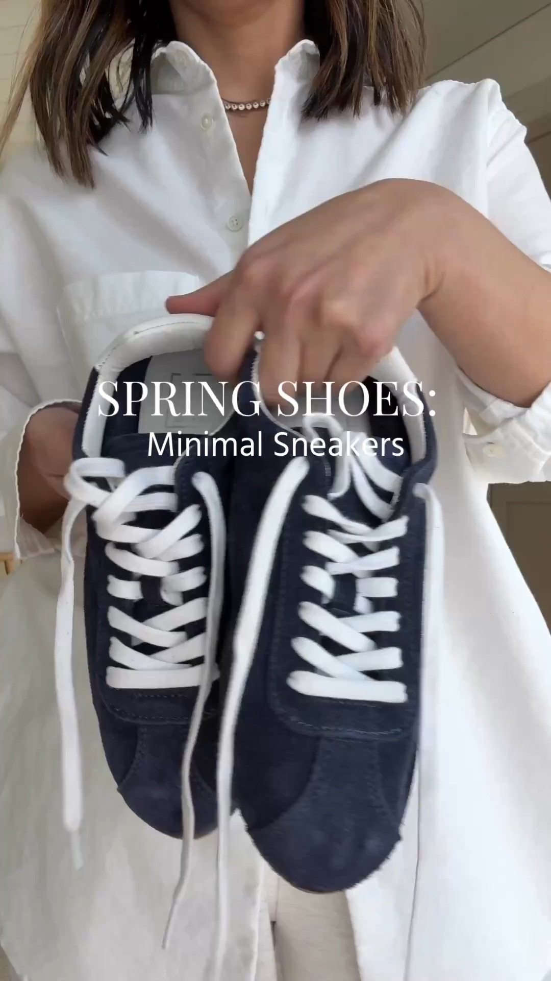 Spring Shoe Checklist: minimal sneakers. Sleek sneaker options are versatile and work with all outfits. They’re flattering on the leg with the low profile ankle. 

AYR Deep end xs
Varley pants xs 26” inseam 
Dolce Vita Sneakers 6 - run small
Minnow stripe sweater small - runs small
Celine sunglasses 
Polo Ralph Lauren hat
Dorsey James necklace 15”
Quince earrings  

Petite style, spring outfits 2026, sneakers 

#LTKmomlife #LTKgrwm #LTKSaleAlert