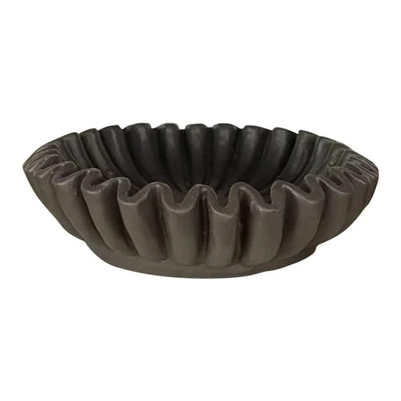 YangJinLian Fluted Ruffle Decorative Bowl, Scalloped Bowl Decorative Bowl, Decorative Trays Fruit... | Walmart (US)