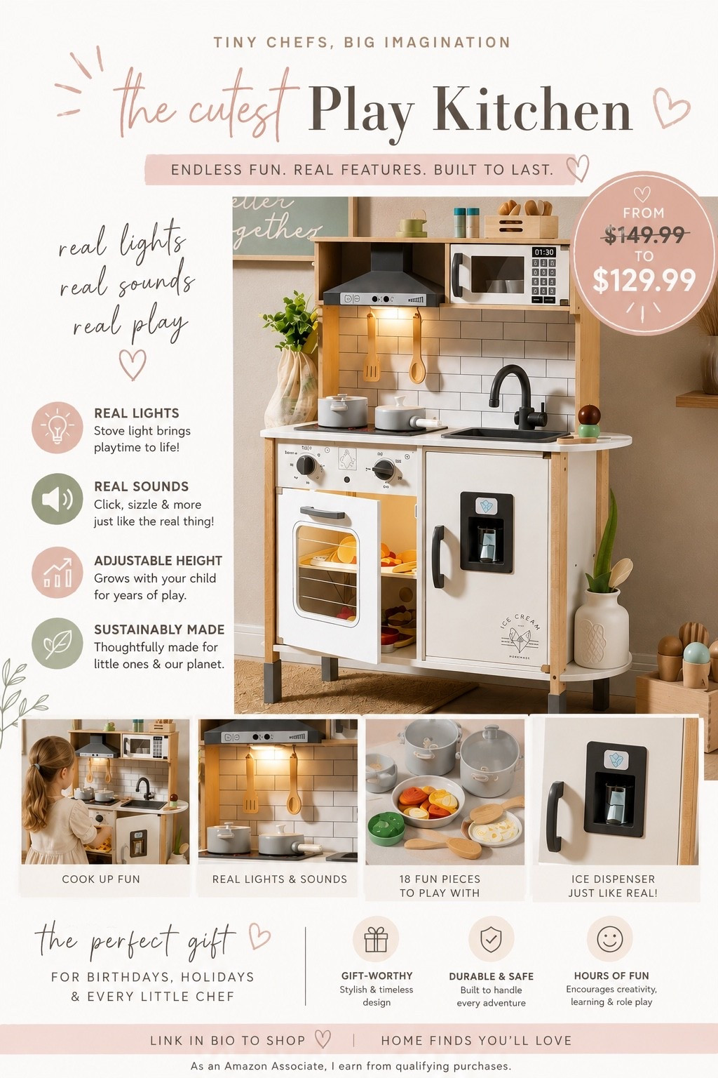 Prime member gets the best deal! 
Play kitchen for little ones!

#LTKmomlife #LTKstorytime #LTKHome