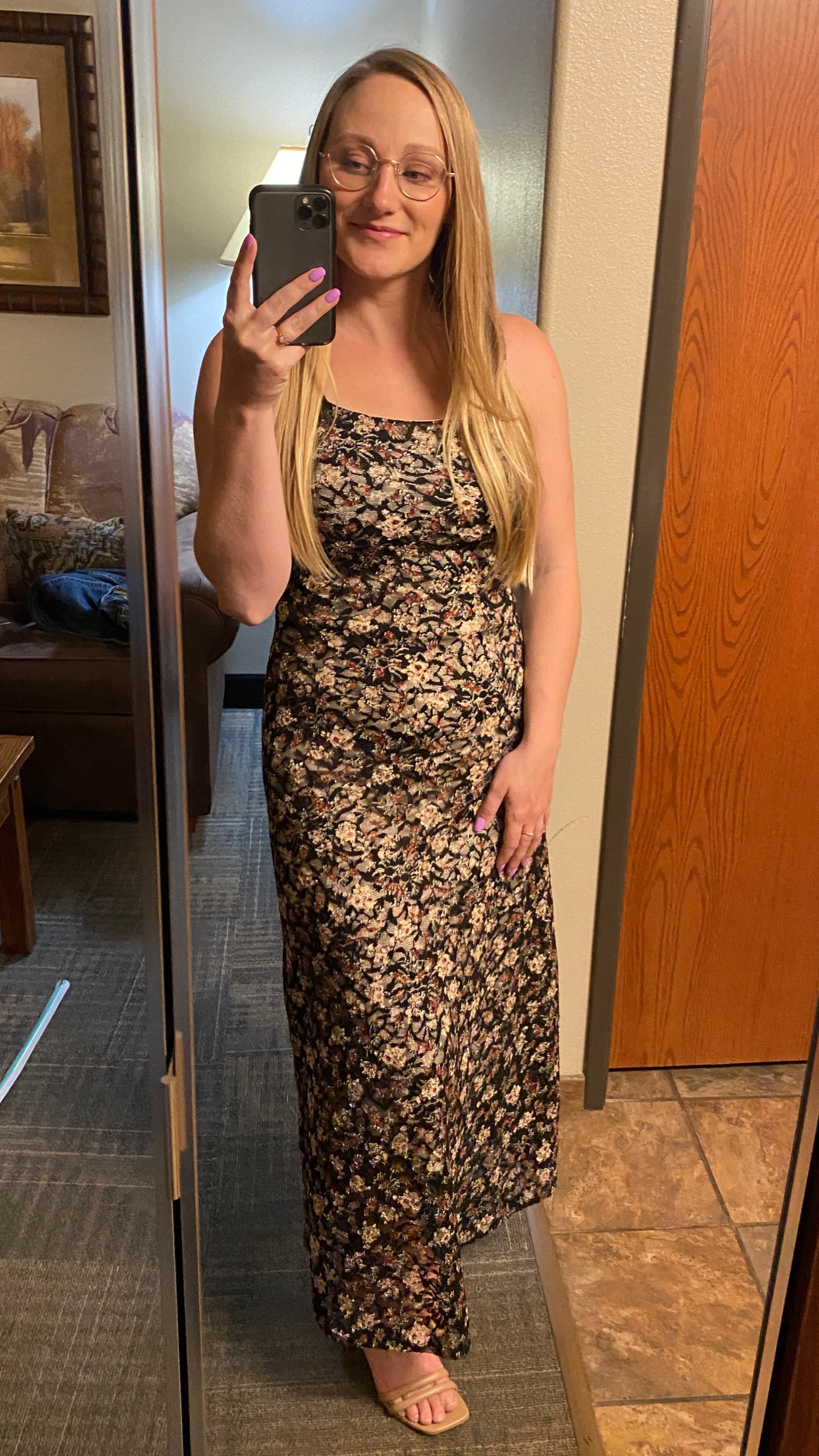 Wearing a small in this lace dress. Perfect for summer weddings and the details are even more beautiful in person. 

#LTKFindsUnder50 #LTKWedding #LTKSaleAlert