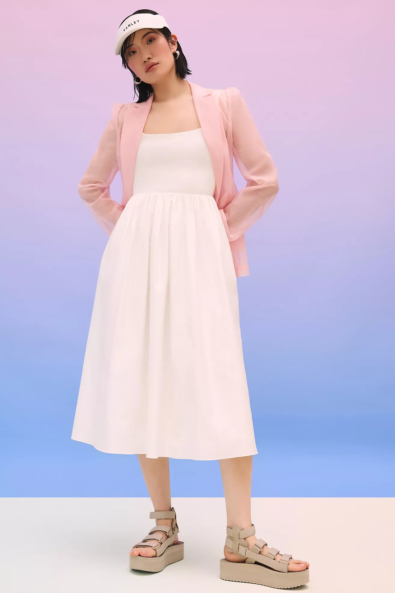 Sophie Rue Square-Neck A-Line Dress | Anthropologie (US)