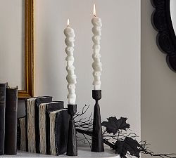 Skull Taper Candle - Set of 6 | Pottery Barn (US)