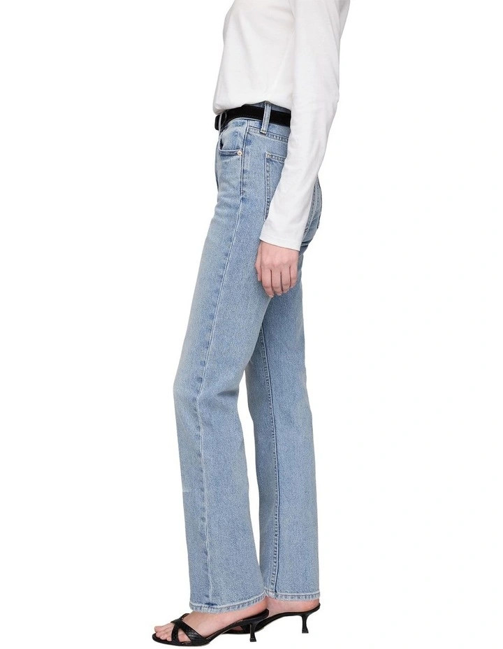 GapHigh Rise 90s Slim Straight Jeans in Light Indigo | Myer