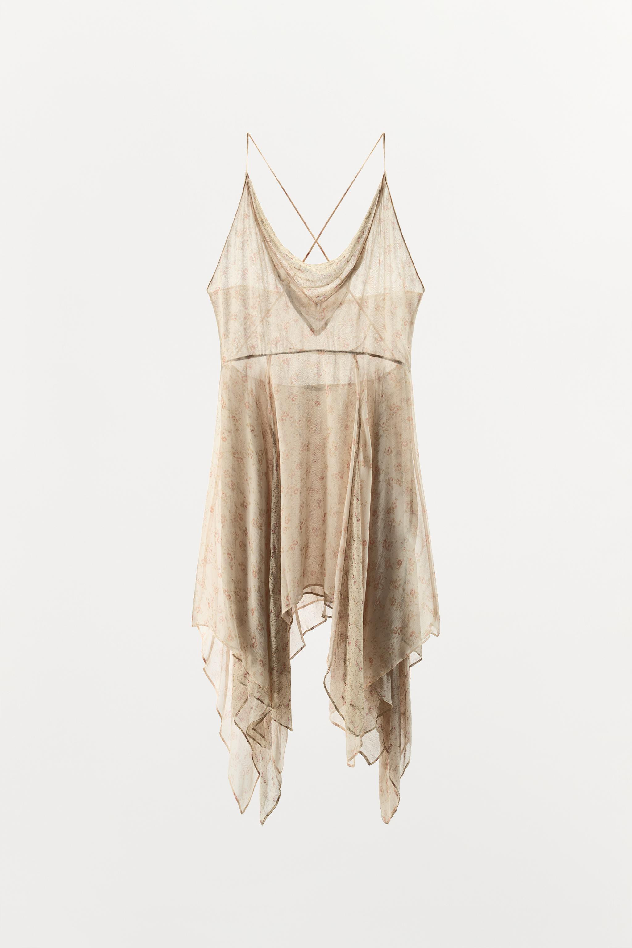 FLORAL PRINT COMBINATION DRESS | Zara US