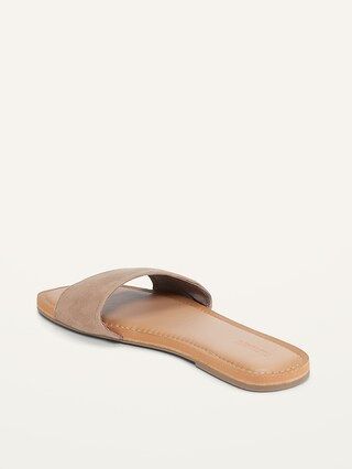 Faux-Suede Slide Sandals for Women | Old Navy (US)