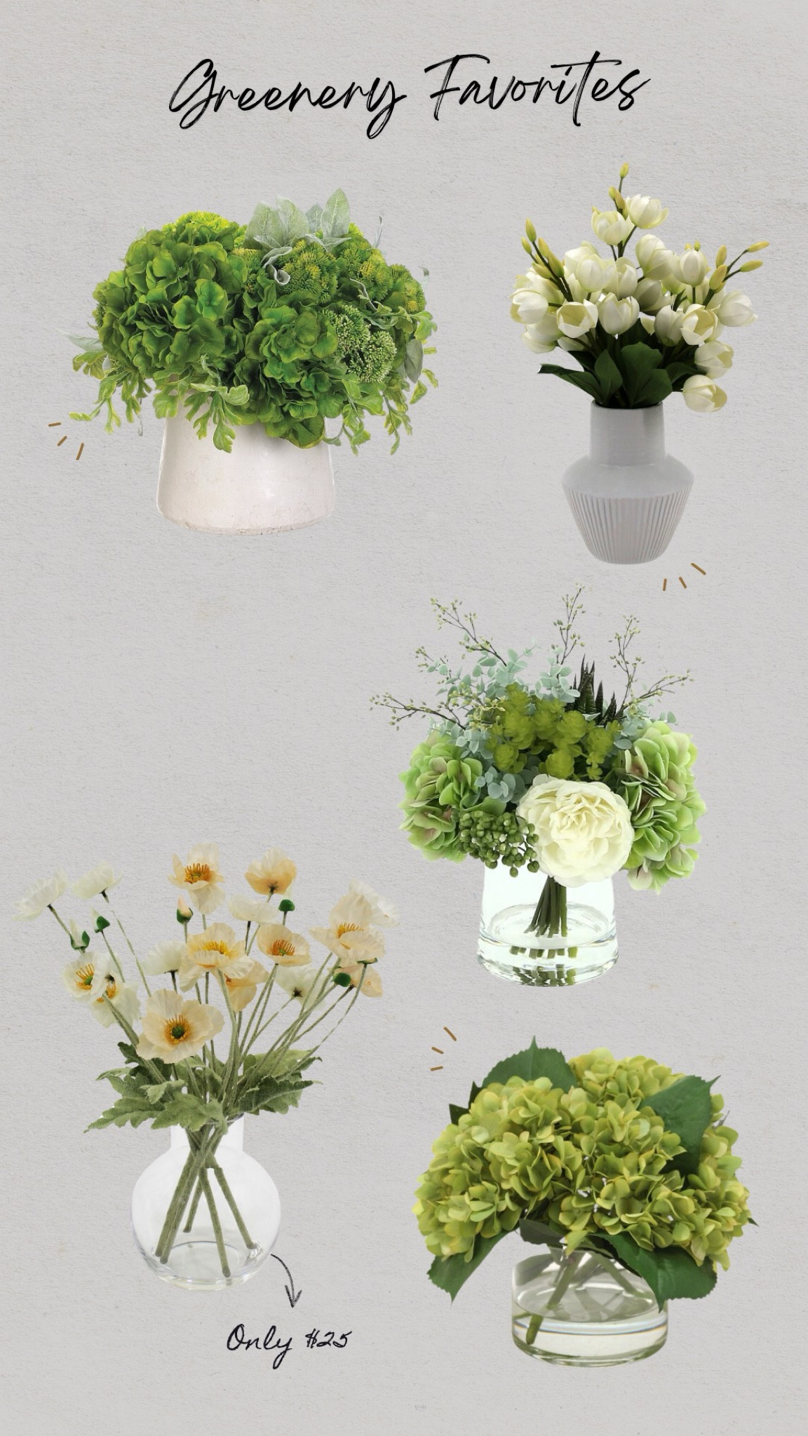 Greenery favs - a must for coffee table styling but also great is so many spots in your home. Books shelves, console table! 

#LTKhome #LTKfindsunder100