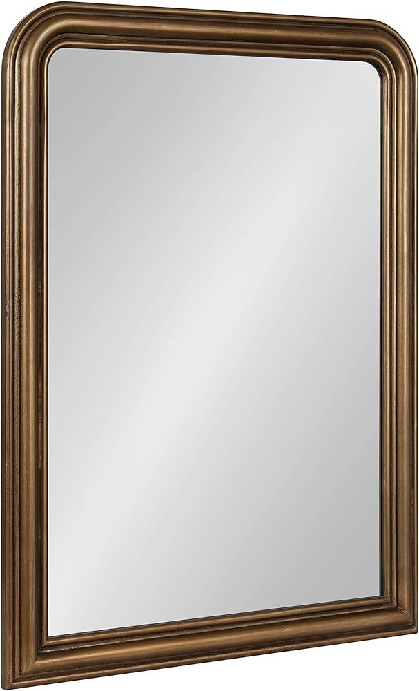 Kate and Laurel Kinsman Traditional Rounded Arched Wall Mirror, 26 x 36, Gold, Decorative Contemp... | Amazon (US)