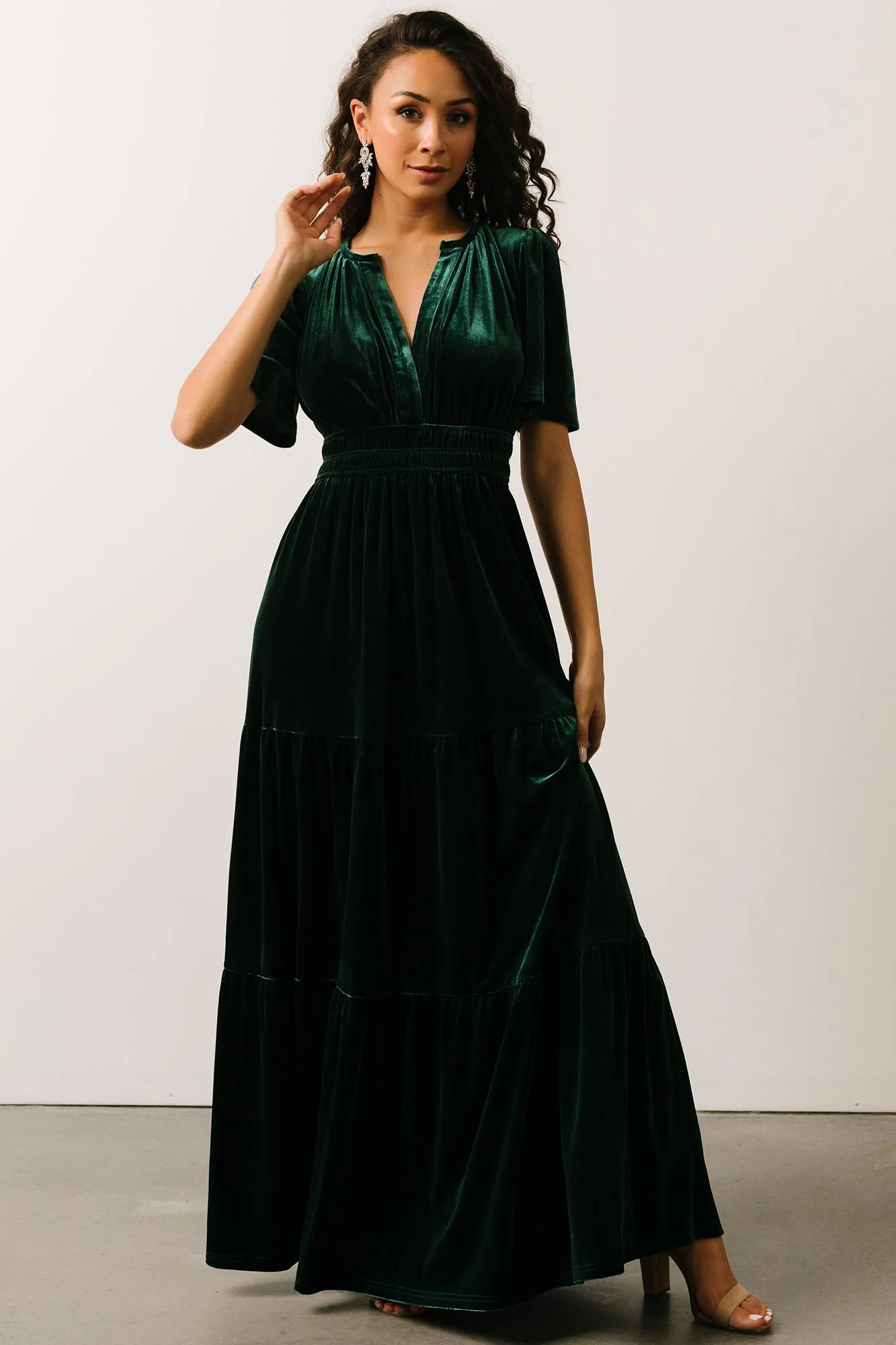 Artemis Velvet Maxi Dress | Dark Spice | Baltic Born
