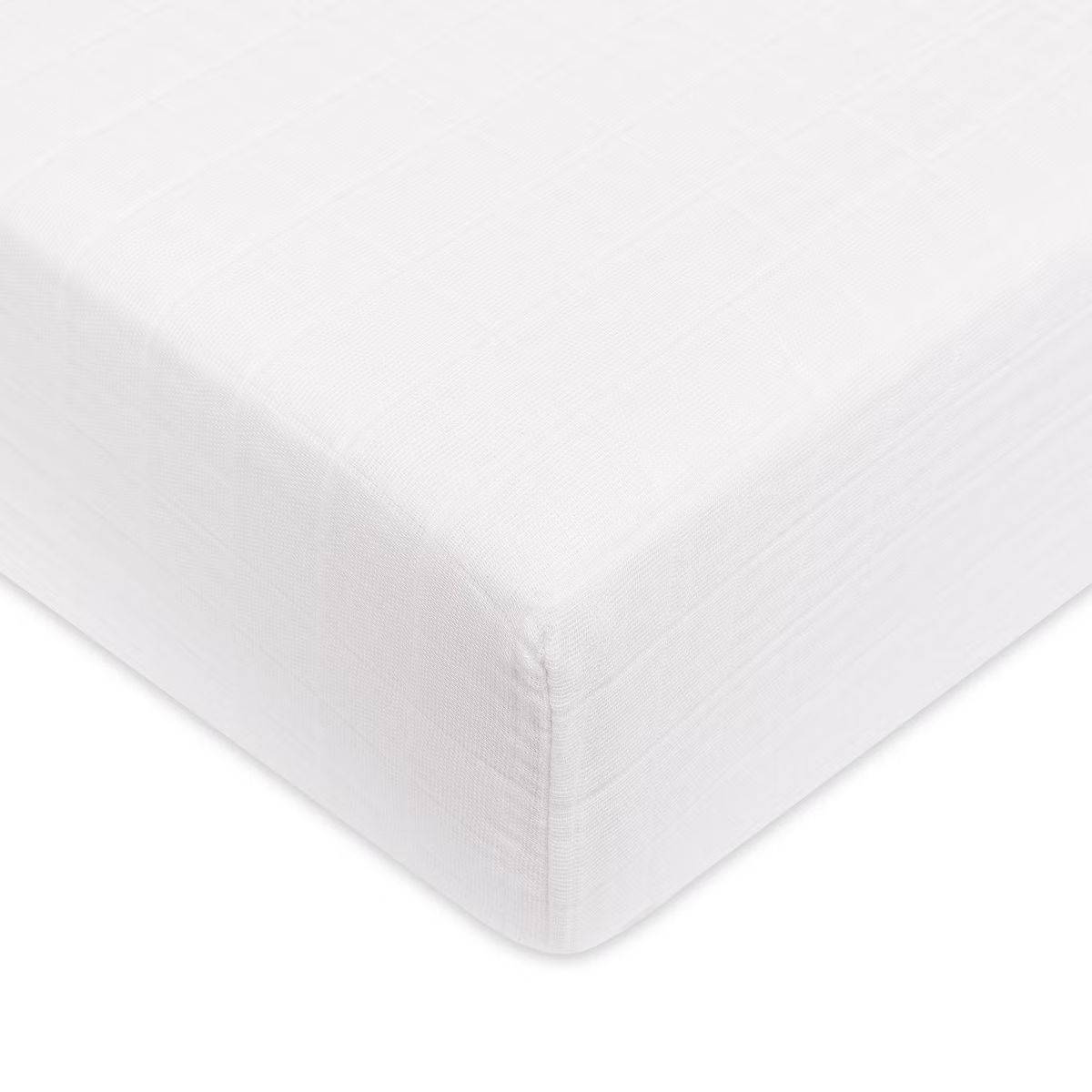 Babyletto Plain White Muslin Crib Sheet | Target