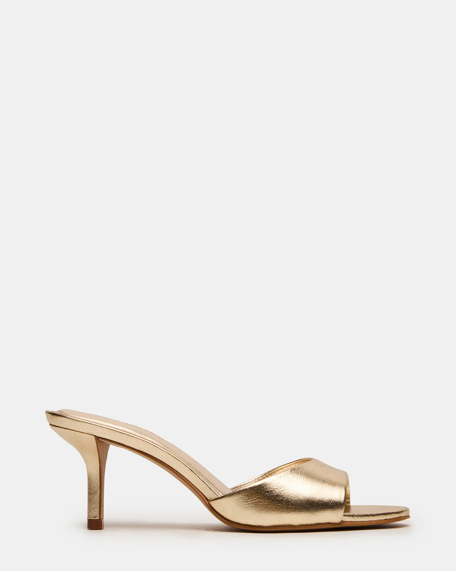 Steve Madden Women's Kendrix Mule Heels - Gold - Size 11 - Leather | Steve Madden (US)