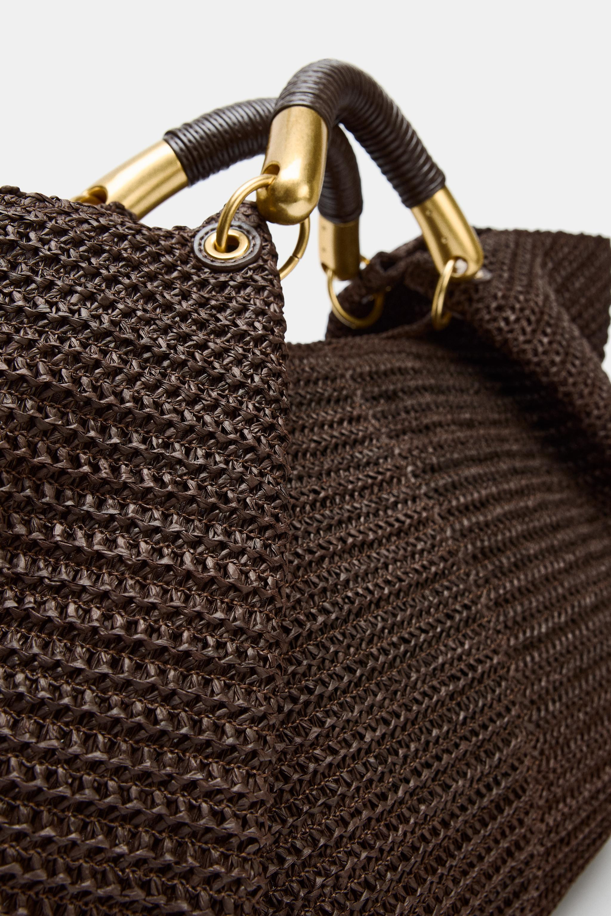 BRAIDED EFFECT MAXI HANDBAG | Zara UK