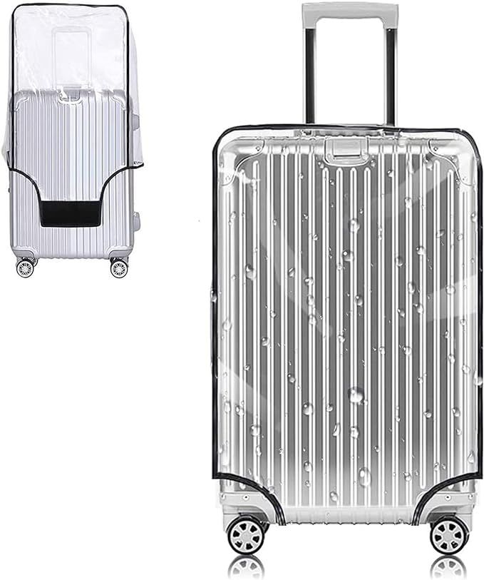Amazon.com | Yotako Clear PVC Suitcase Cover Protectors 30 Inch Luggage Cover Protectors for Whee... | Amazon (US)