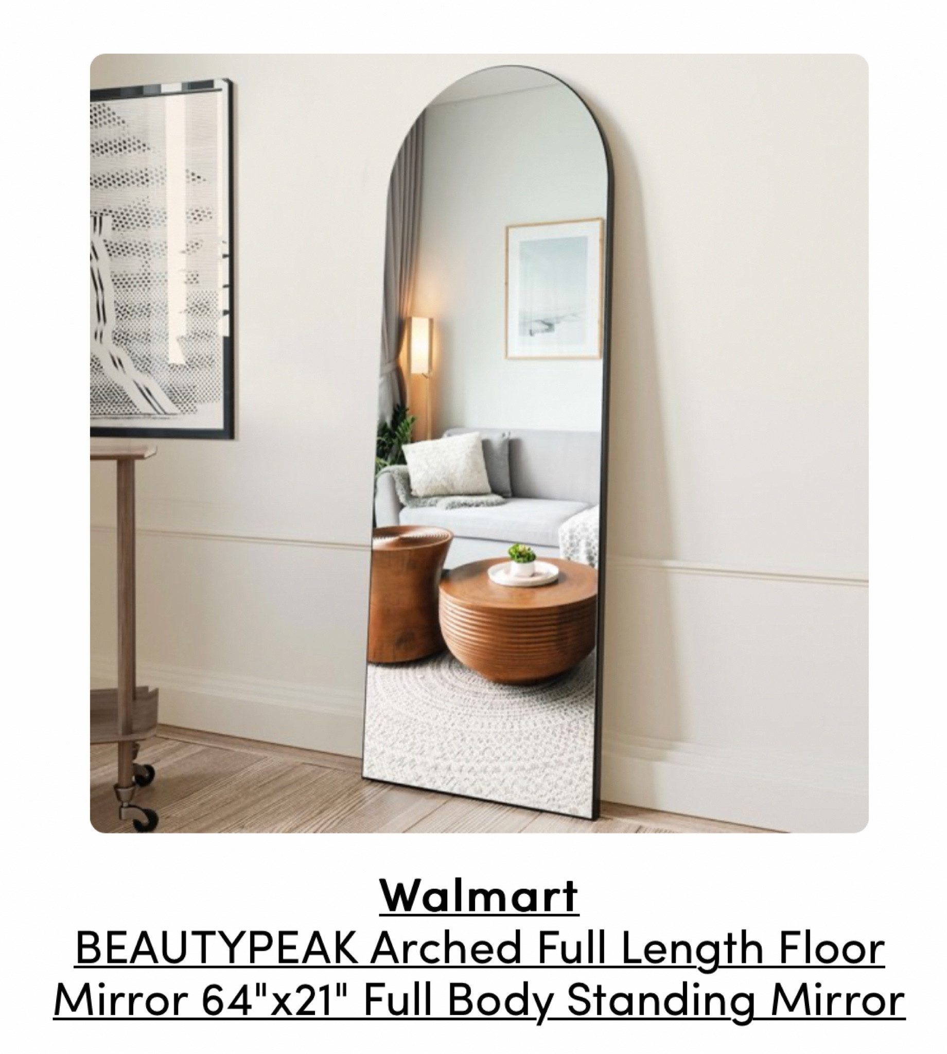 How GORGEOUS is this floor length arched mirror from @walmart ?

Also comes in gold!

Home, home decor, home refresh, mirror, full length mirror 

#LTKFind #LTKhome #LTKunder100