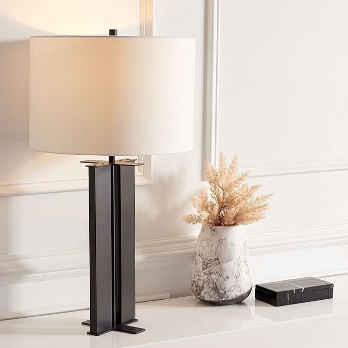 Safavieh Lighting Collection Vanya Modern Black 28-inch Table Lamp (LED Bulb Included) | Amazon (US)