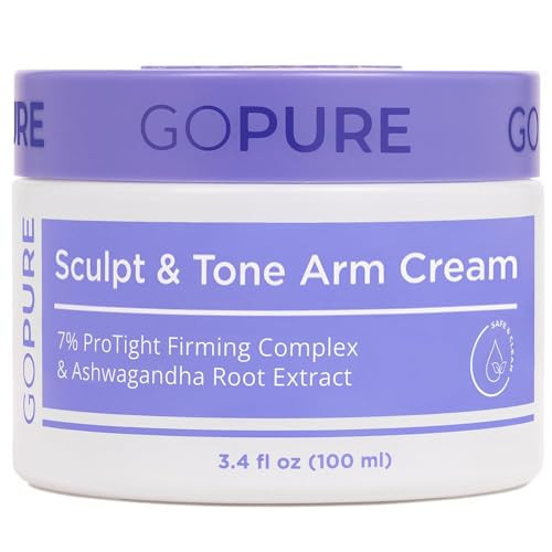 goPure Sculpt & Tone Arm Cream – Firming And Tightening Cream For The Arms, Smooths The Look Of Wrinkles, Deeply Hydrates, Firms The Look Of Crepey Texture On The Arms | Amazon (US)