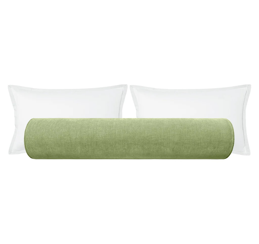 THE BOLSTER :: SIGNATURE CHENILLE // CELADON | LITTLE DESIGN COMPANY
