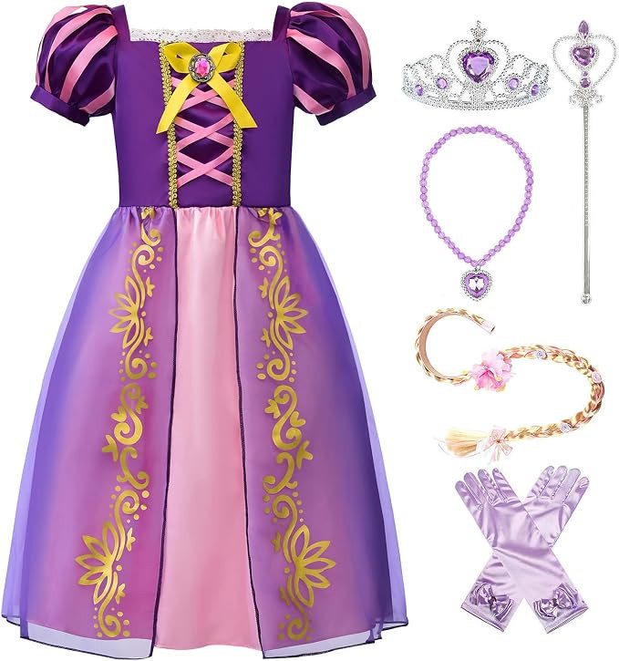 ReliBeauty Girls Dress Puff Sleeve Princess Costume | Amazon (US)