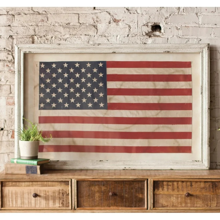 LARGE FRAMED AMERICAN FLAG UNDER GLASS | Walmart (US)