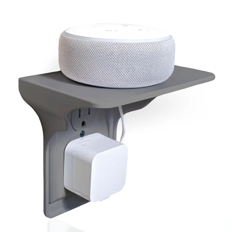 Power Perch Outlet Shelf - Use Existing Outlet to Create a Shelf - Cord Management - Easy Install... | Walmart (US)