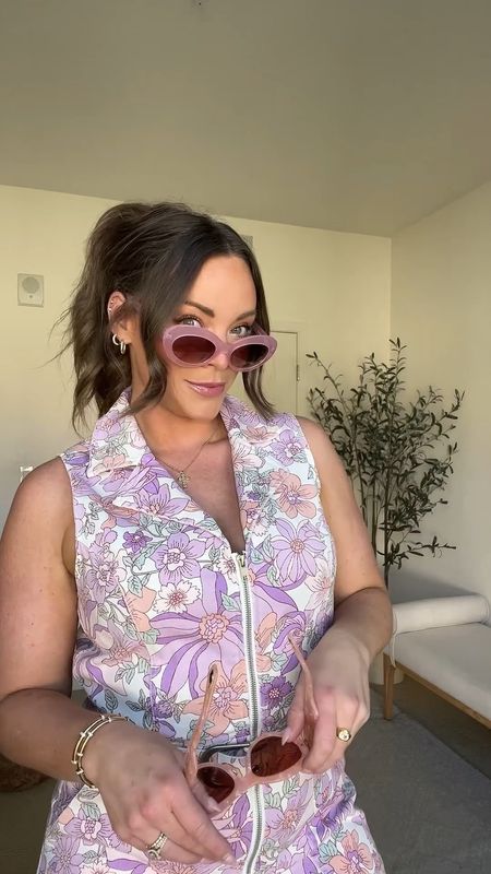 The prettiest spring jumpsuit!
Also which pair of sunglasses look better with this outfit?! LEFT or RIGHT?! 🕶️🫢



#LTKmidsize #LTKSeasonal #LTKVideo