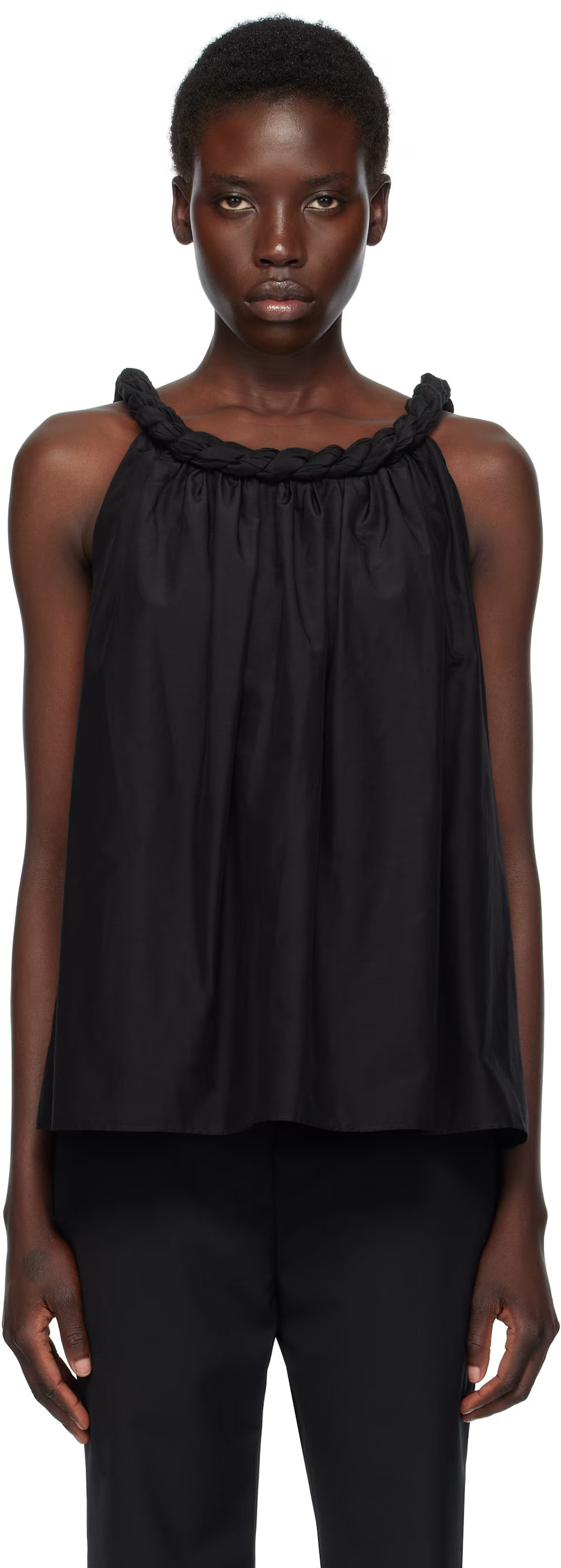 Loulou de Saison - Black Garino Top | SSENSE