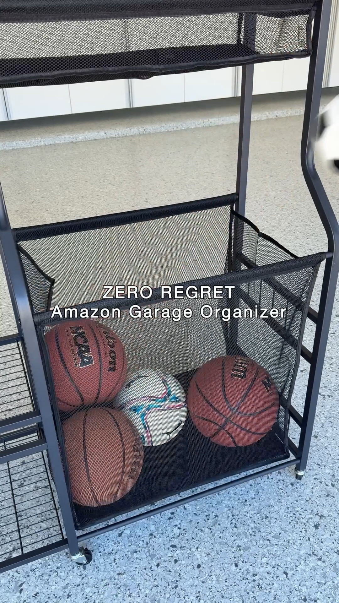 Kids getting new sports equipment for Christmas? The Amazon Sports Organizer is my answer! I keep everything from basketballs to bubbles neatly stored and easy to grab. On wheels for convenience. 

#LTKHome