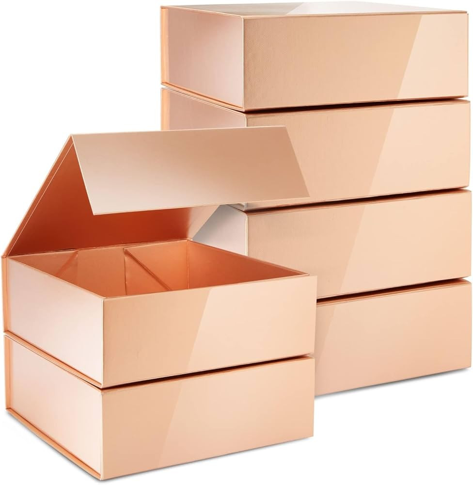 Stockroom Plus 6 Pack Proposal Boxes with Lid for Groomsmen, Bridesmaid, 9.5 x 9.5 x 3.5 Inch Squ... | Amazon (US)