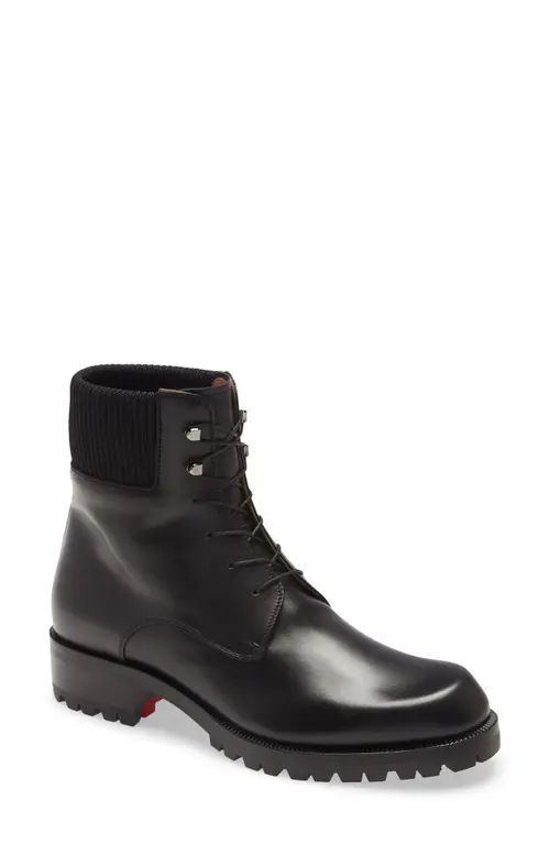 Christian Louboutin Trapman Hiking Boot in Bk01 Black at Nordstrom, Size 40 | Nordstrom