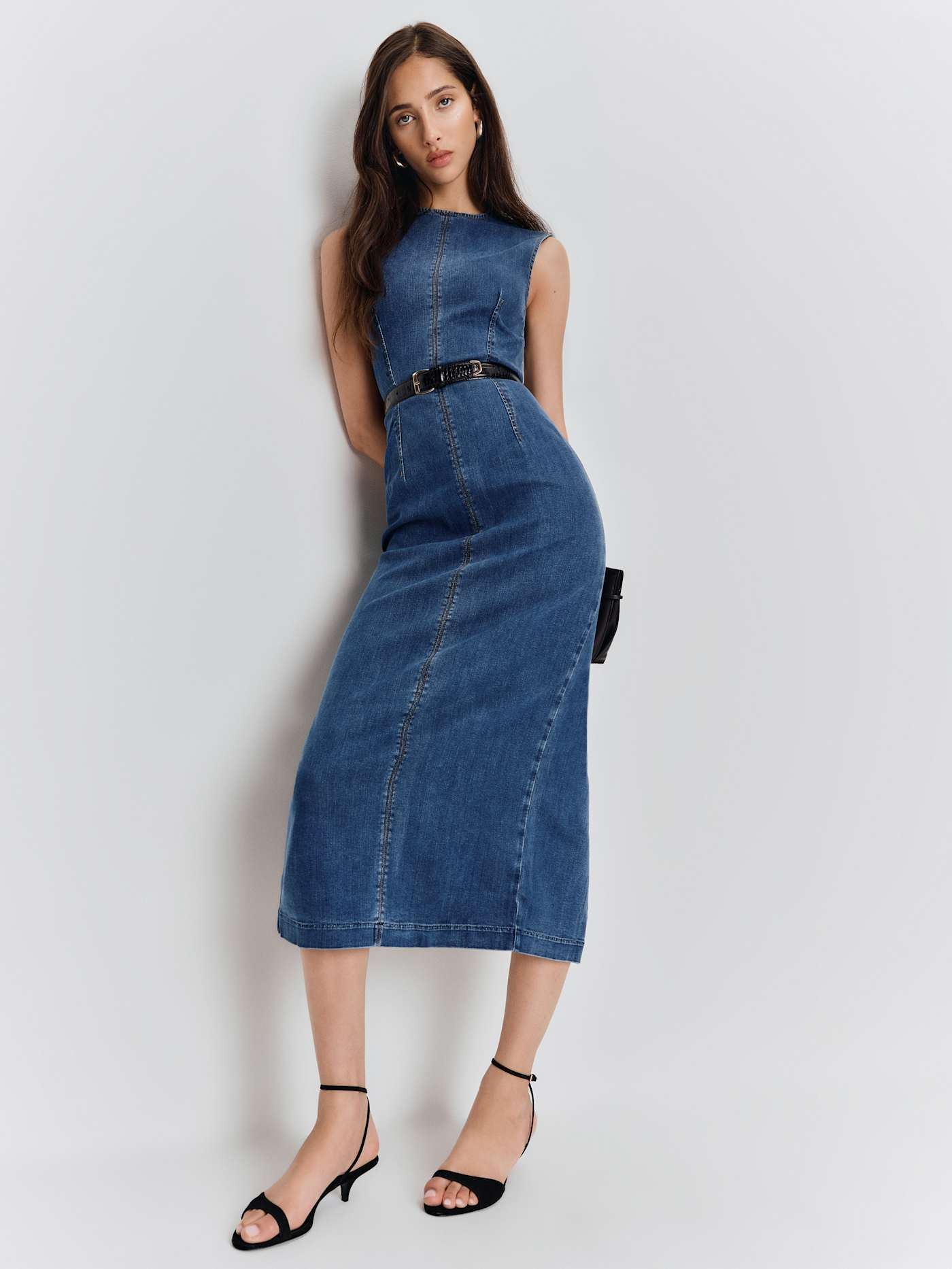 Kendi Denim Midi Dress | Reformation (Global)