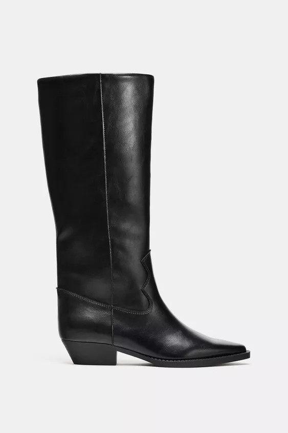 COWBOY FLAT BOOTS | Zara US