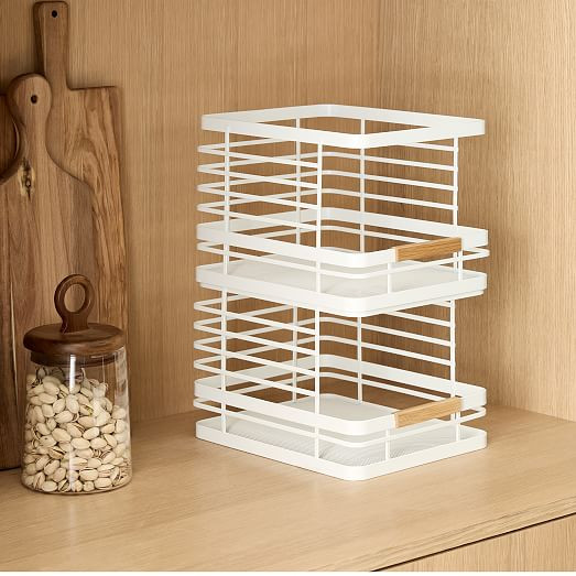 mDesign Metal Stacking Baskets (Set of 2) | West Elm (US)