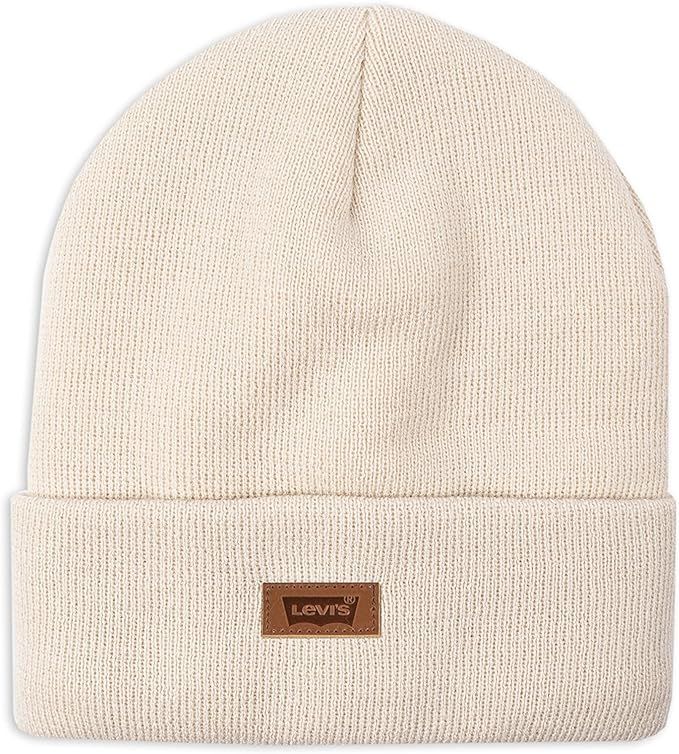 Levi’s All-Gender Classic Warm Winter Knit Cap Fleece Lined Beanie Hat | Amazon (US)