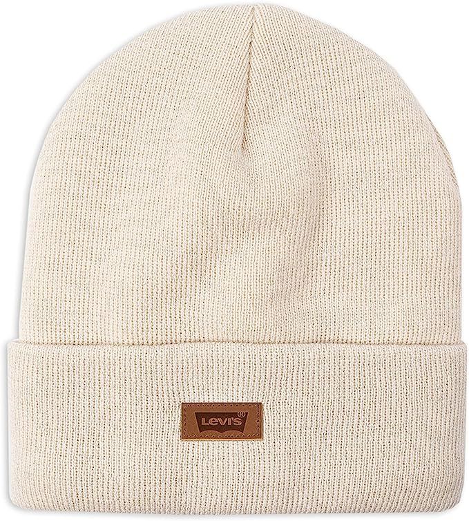 Levi’s All-Gender Classic Warm Winter Knit Cap Fleece Lined Beanie Hat | Amazon (US)