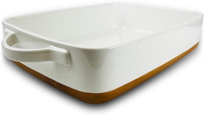 Mora Ceramic Baking Dish with Handles For Casserole, Lasagna, Gratin, Broiling, Roasting, and Bak... | Amazon (US)