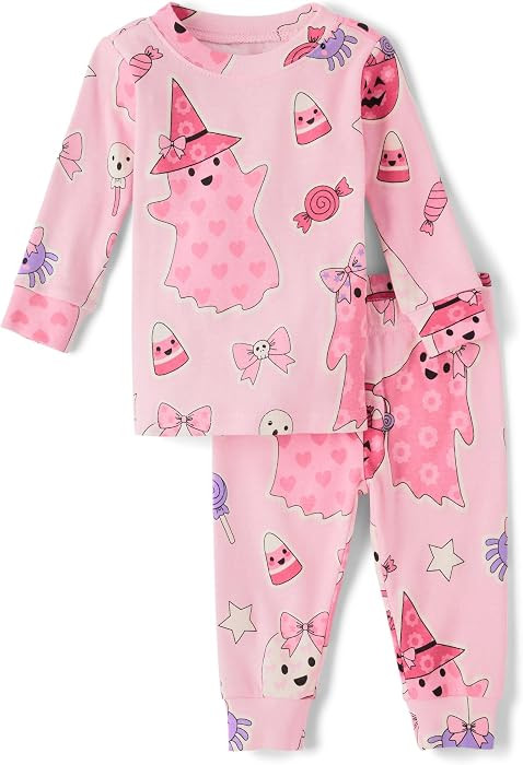 The Children's Place Baby and Kids' Sibling Matching Halloween and Holiday Pajama Sets, Cotton | Amazon (US)