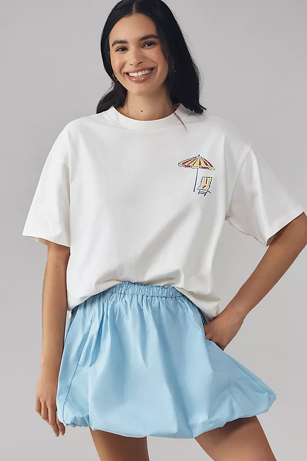x Anthropologie Costa Del Sol Oversized Graphic Tee | Anthropologie (US)