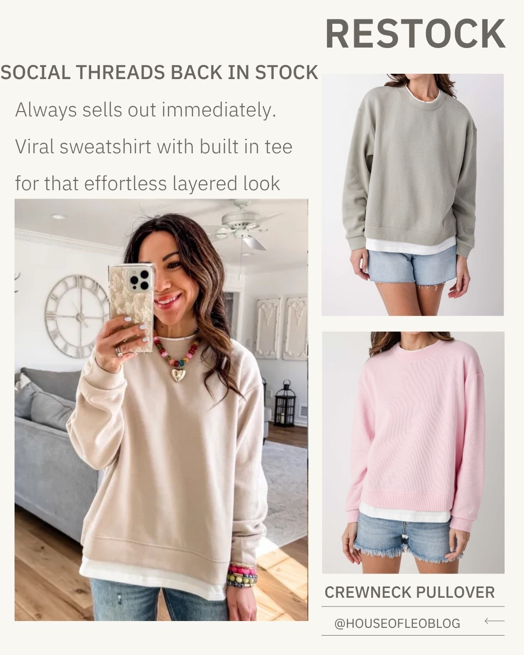 Wearing small sweatshirt

#LTKOver40